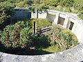 Vestiges d'une tourelle de canon allemand près du fort de Cornouaille