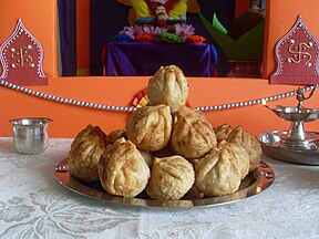 Modak offered in a Ganesh Puja