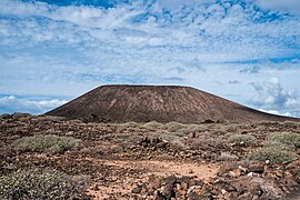 Montana de la Caldera on Isla de Lobos near Fuerteventura in Canary Islands.jpg