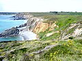 Falaises et plages entre Porzh Mel et la pointe de Lostmarc'h.