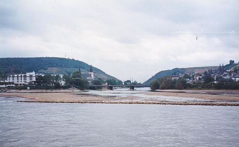 Nahemündung bei Bingen km 530