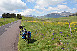 Versant nord col de la Croix Morand en Auvergne