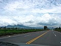 Panamericana - Pan American Highway - in Pichincha, Ecuador, near Cashapamba