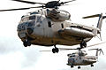 CH-53D approach a landing zone, Hawaii 2004