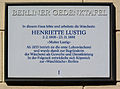 Berliner Gedenktafel für Henriette Lustig am Haus Alter Markt 4