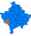 Đakovica map, Kosova 2006