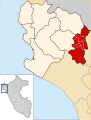 Location of the Huancabamba Province (Piura Region - Peru).