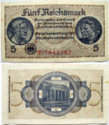 5 RM, 1938–1945, Reichskredit­kassenschein