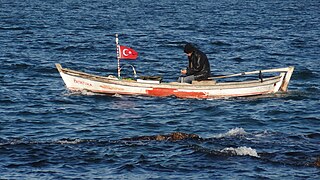 Fisherman inf the Princes' Islands