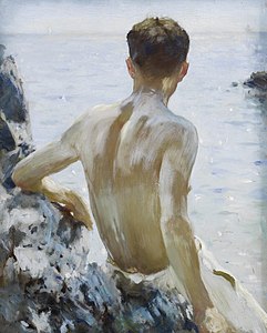 "Henry_Scott_Tuke_-_Beach_Study.jpg" by User:Verseturns