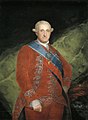 Charles IV of Spain in red, painting by Francisco de Goya