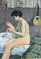 Paul Gauguin: Study of a Nude (Suzanne Sewing), 1880