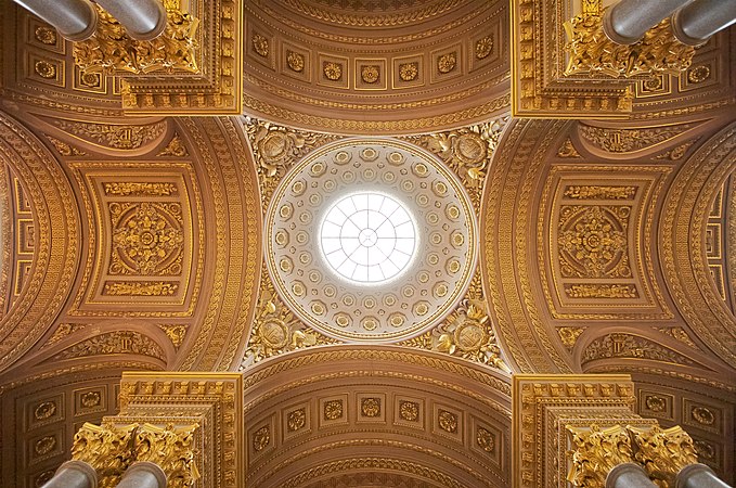 12: Central part of the ceiling of the Galerie des Batailles at the Palace of Versailles. -donald-