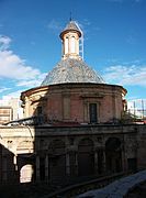 Cúpula de la basílica de la Mare de Déu dels Desemparats i obra nova.JPG