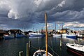 Harbour in Ebeltoft Town, Denmark