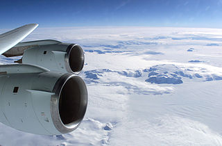 Flight over Antarctica