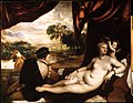 Titian, Venus et le joueur de luth, 1560, 157 × 205 cm,