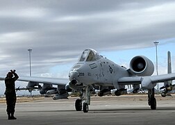 A new A-10C arrives in Davis-Monthan AFB