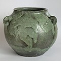 Celadon vessel by Wanda Golakowska. 2nd half of 20th century.