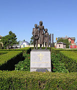 Legacy Garden of Appreciation - Statue of Widow & Children nearby Melbourne Shrine