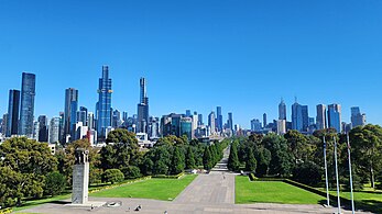 Melbourne CBD (View from the rooftop of Shrine of Remembrance)