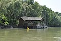 floating mill on river Po, Ro Ferrarese, Italy