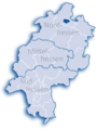 Position of Kassel in Hesse