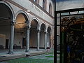 Il portico visto dall'interno dell'Armeria. / As seen from within.