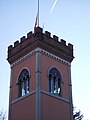 Palazzo del Municipio (ex palazzo Lupi), ad Acqui Terme - particolare della torre