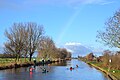 On the Pelgrimspad hiking route: view of the Aarkanaal canal near Nieuwveen