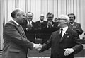 1986-04-21, Berlin, XI. SED-Parteitag, Gorbatschow, Honecker