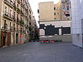 Barcelona by Chillida in Plaça dels Àngels, Barcelona (panoramic).