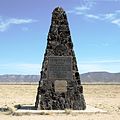 The monument at the "Trinity" site today.