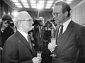 1984-02-06, Berlin, Neujahrsempfang im Amtssitz des Staatsrats, Erich Honecker, im Gespräch mit dem Leiter der Ständigen Vertretung der Bundesrepublik Deutschland, Dr. Hans Otto Bräutigam