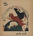 Iz gekummen die kats... . 1919. lithograph medium QS:P186,Q133036 . 25.3 × 27.2 cm (9.9 × 10.7 in). Edition: unknown