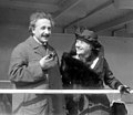 Elsa Einstein (second wife) with Albert Einstein