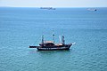 Ships and boats at the port of Thessaloniki, Greece.