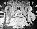 Gautama Buddha statue by Tori Busshi at Horyuji (7th C.) (WHS)