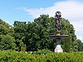 Sculpture on the fountain made by Emmanuel Frémiet