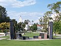 Courtyard looking towards Hepner Hall