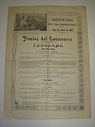 Cartel de Fiestas del 6 de Junio. 1908.