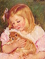 Sara Holding A Cat (1908)