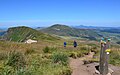 On the GR4 hiking route near the Puy de Sancy