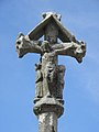 Locquirec : la croix du cimetière, partie sommitale (une face)