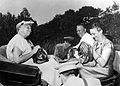 Eleanor Roosevelt and Josip Tito in Brioni, Yugoslavia, 1953