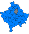 Vučitrn map, Kosovo 2006