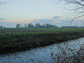 Ochtendgloren boven Broek-Zuid (De Broek), ten westen van Joure.