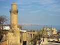 View of the Caspian Sea in Baku