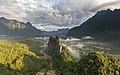 104 Green karst peaks seen from the top of Mount Nam Xay a sunny morning during the monsoon Vang Vieng Laos uploaded by Basile Morin, nominated by Basile Morin,  16,  1,  0