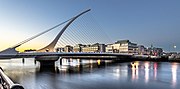 Thumbnail for File:Samuel Beckett Bridge At Sunset Dublin Ireland (97037639) (cropped).jpeg